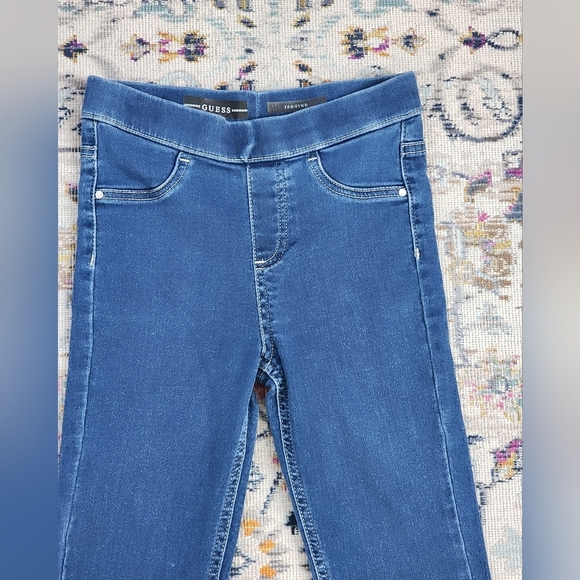 Guess Girls Skinny Leggings Denim Jeans Spandex Waist, sz 12 - Picture 2 of 10